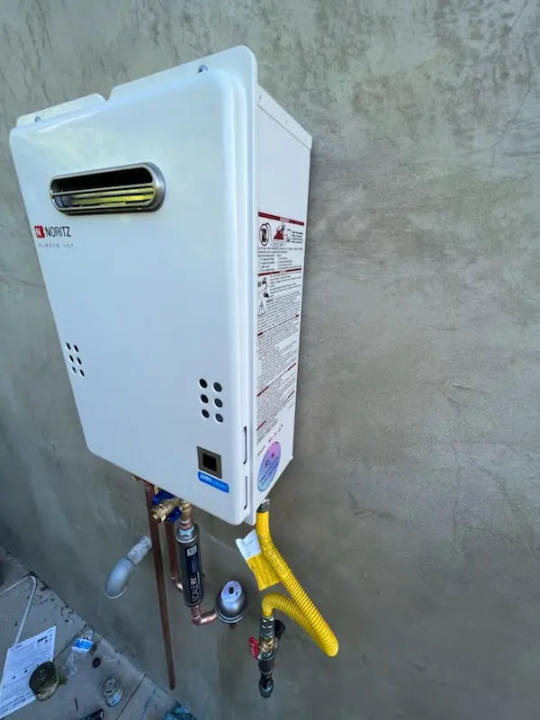 Tankless water heater installation for Parkers Landing homes