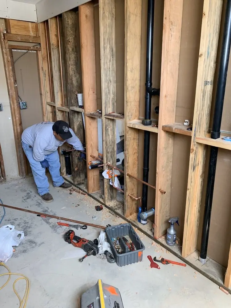 Commercial rough-in plumbing for Gas Line Repair in Parkers Landing